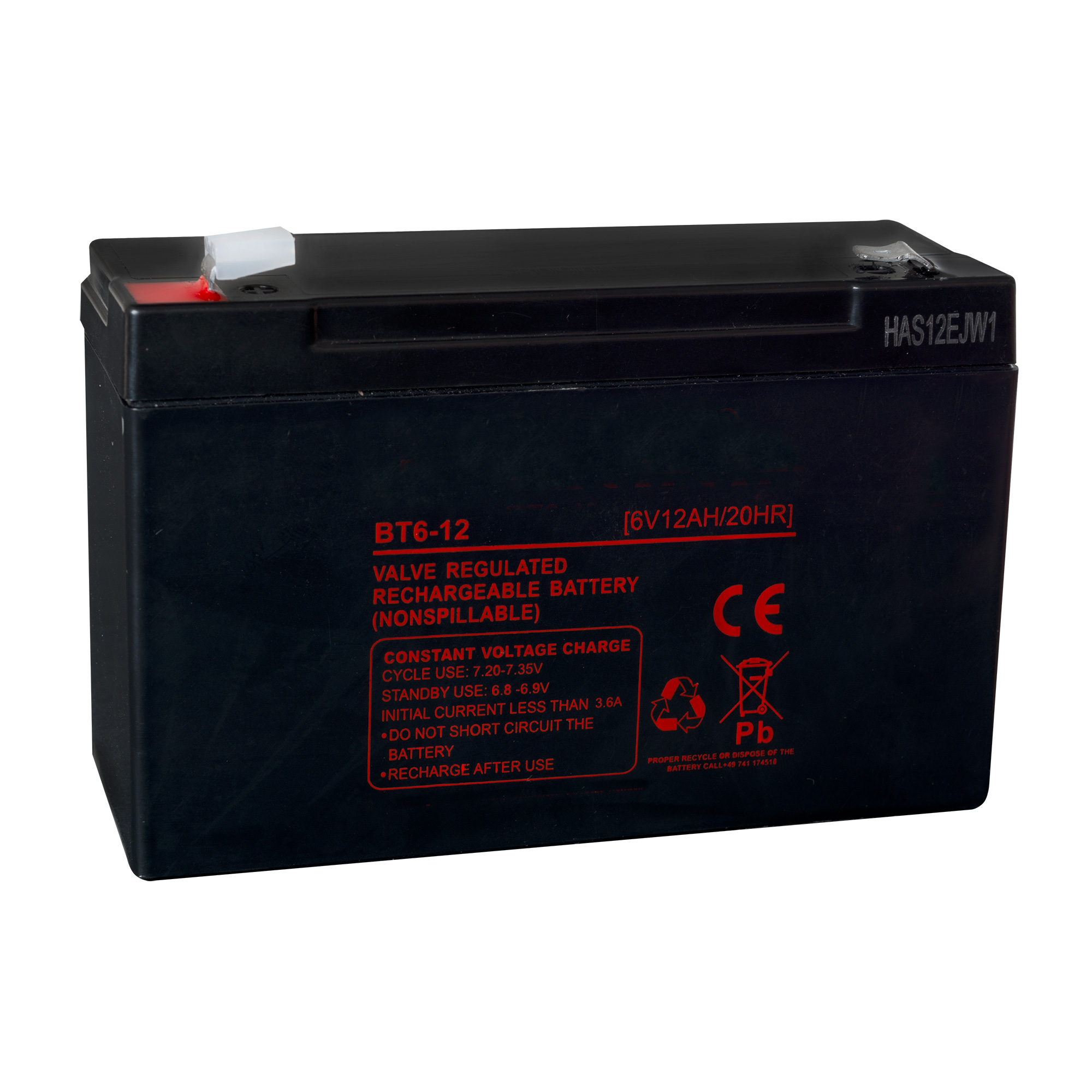 Extra uppladdningsbart batteri (6 volt) till COMPACT bom
