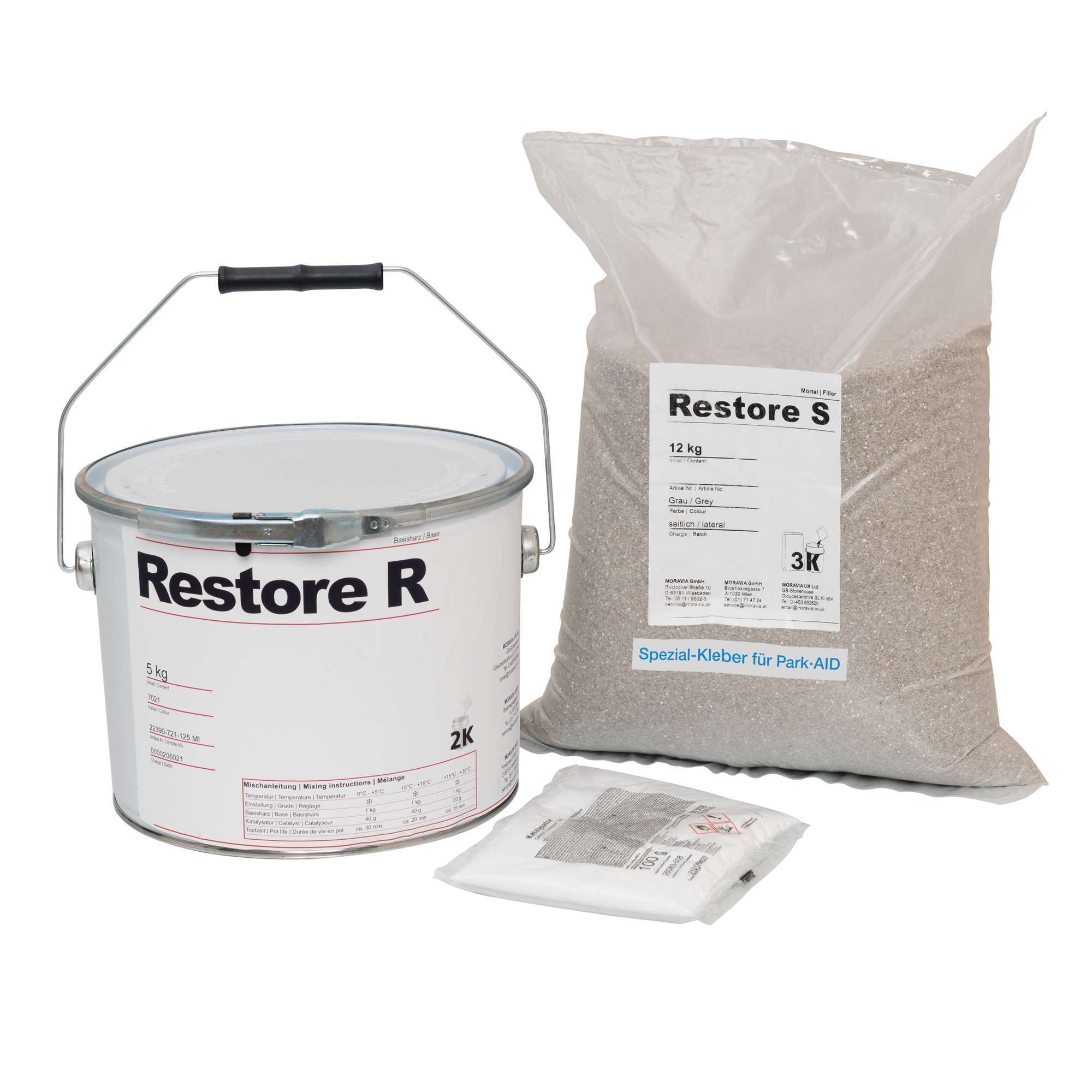 Speciallim för Rullstopp / Hjulstopp - 12kg activator + 5kg bindmedel + 0.2kg Härdare